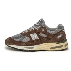 New Balance Sneakers En Cuir|Chaussures De Running Retro*U991BG2 *Made in England* Slate Black/ Alloy / Smoked Pearl