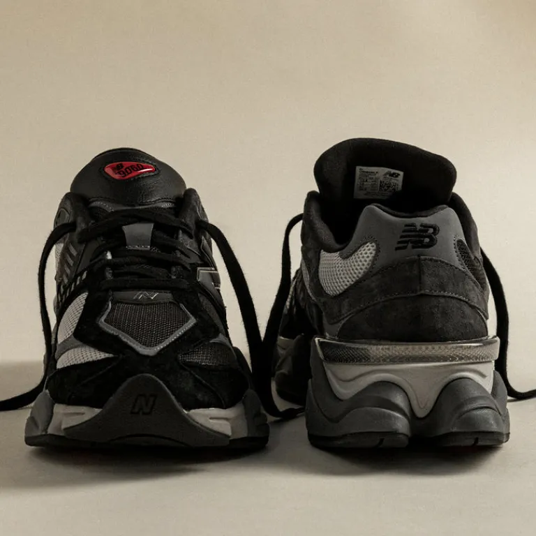 New Balance Sneakers En Cuir|Chaussures De Running Retro*U90/60BLK Black / Castlerock