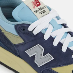 New Balance Sneakers En Cuir|Chaussures De Running Retro*U998CB *Made in USA* NB Navy / Chrome Blue