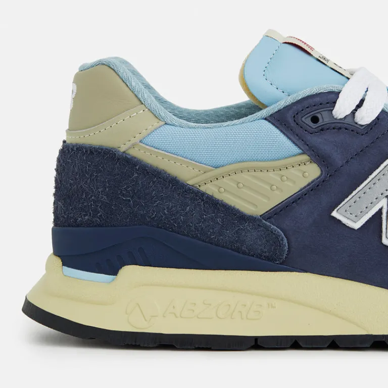 New Balance Sneakers En Cuir|Chaussures De Running Retro*U998CB *Made in USA* NB Navy / Chrome Blue