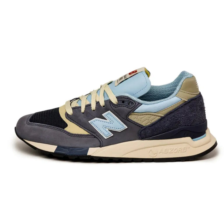 New Balance Sneakers En Cuir|Chaussures De Running Retro*U998CB *Made in USA* NB Navy / Chrome Blue