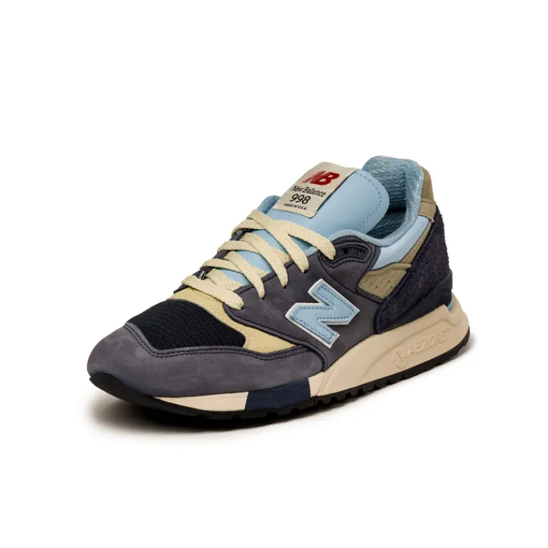 New Balance Sneakers En Cuir|Chaussures De Running Retro*U998CB *Made in USA* NB Navy / Chrome Blue