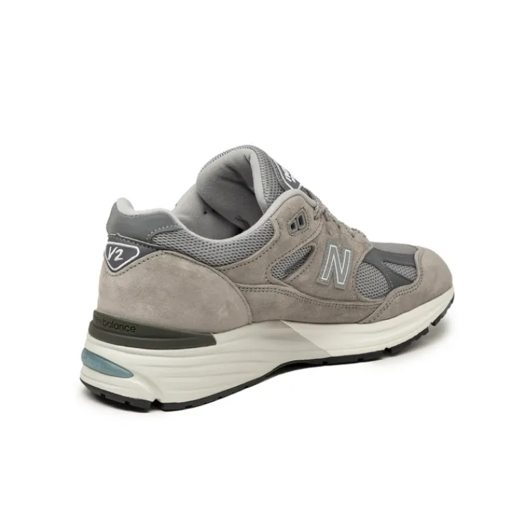 New Balance Sneakers En Cuir|Chaussures De Running Retro*U991GL2 *Made in England* Dove / Alloy / Silver
