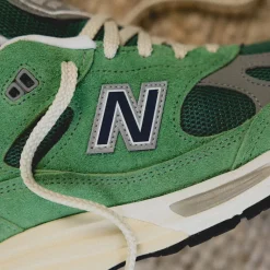 New Balance Sneakers En Cuir|Chaussures De Running Retro*U991GV2 *Made in England* Mineral Green