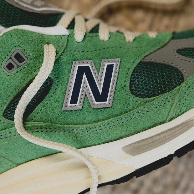 New Balance Sneakers En Cuir|Chaussures De Running Retro*U991GV2 *Made in England* Mineral Green