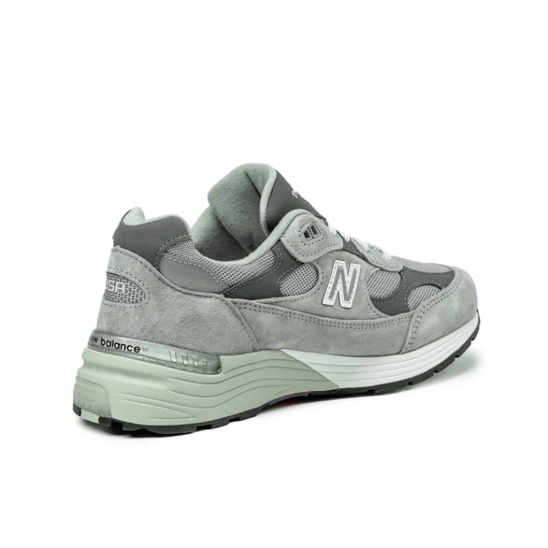 New Balance Sneakers En Cuir|Chaussures De Running Retro*U992GY *Made in USA* Grey / Silver Metallic