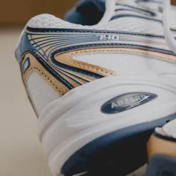 New Balance Sneakers Végétaliens|Chaussures De Running Retro*U740HB2 Heron Blue / Vintage Indigo / Gold Metallic