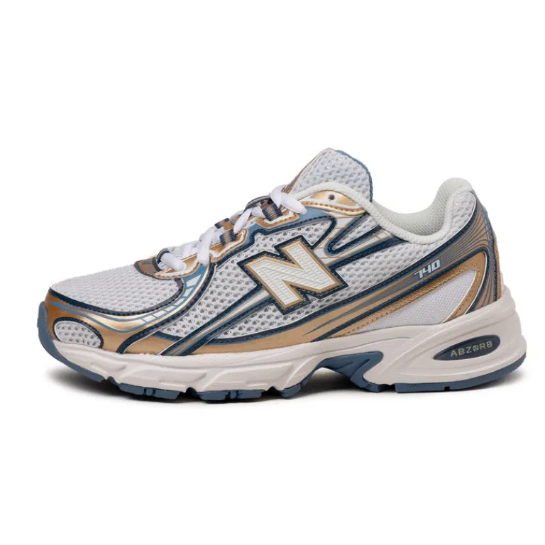 New Balance Sneakers Végétaliens|Chaussures De Running Retro*U740HB2 Heron Blue / Vintage Indigo / Gold Metallic