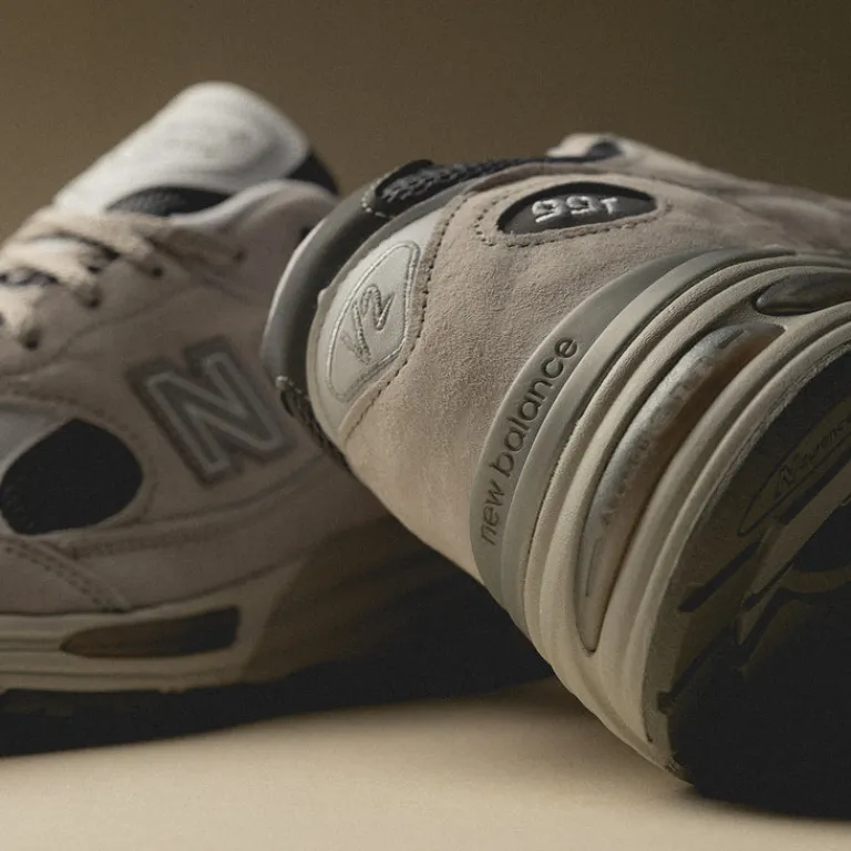 New Balance Sneakers En Cuir|Chaussures De Running Retro*U991LG2 *Made in England* Light Grey