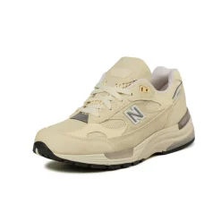 New Balance Sneakers En Cuir|Sneakers Blancs*U992MC *Made in USA* Calcium / Raw Cashew
