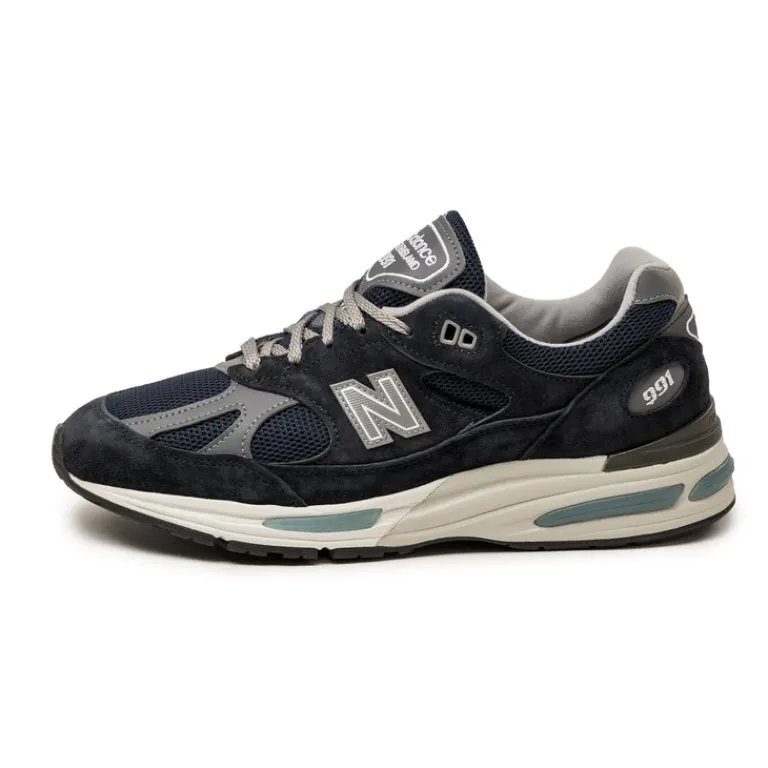 New Balance Sneakers En Cuir|Chaussures De Running Retro*U991NV2 *Made in England* Navy