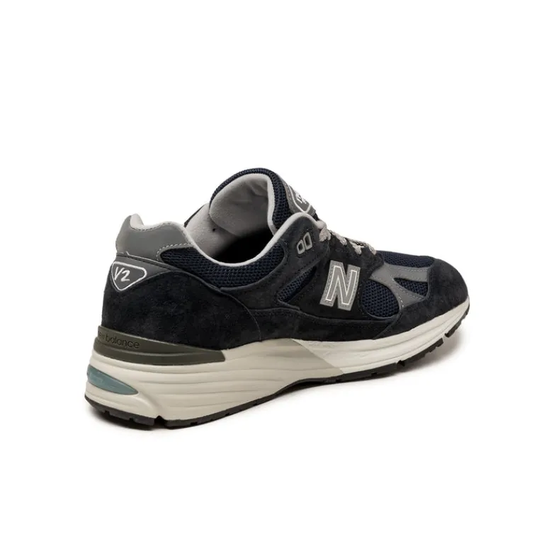 New Balance Sneakers En Cuir|Chaussures De Running Retro*U991NV2 *Made in England* Navy