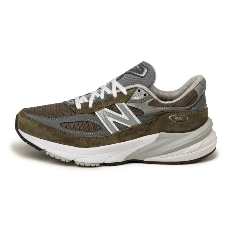 New Balance Sneakers En Cuir|Baskets Décontractées Terrace*U990OG6 *Made in USA* Olive / Grey