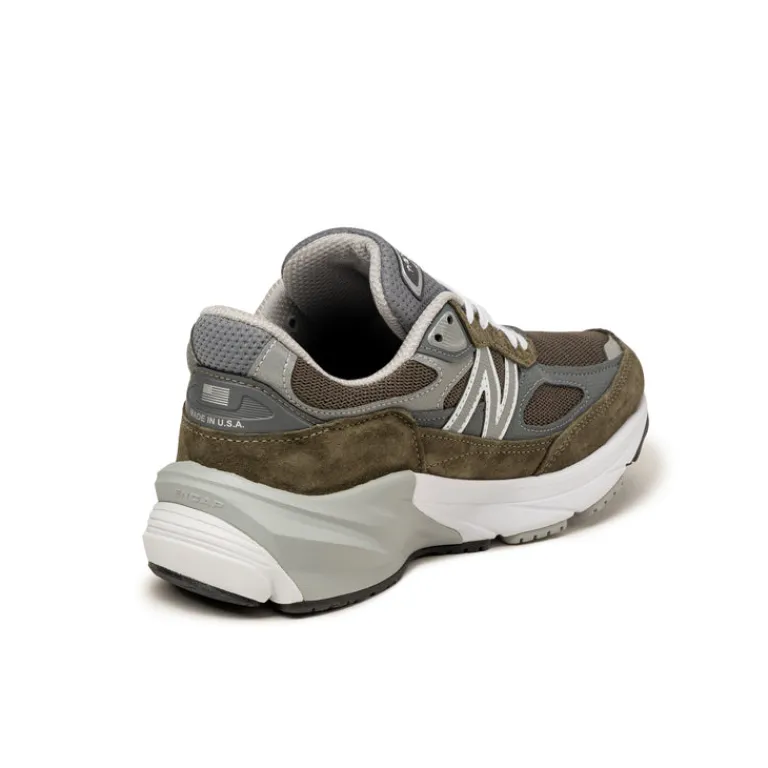 New Balance Sneakers En Cuir|Baskets Décontractées Terrace*U990OG6 *Made in USA* Olive / Grey
