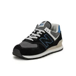 New Balance Sneakers En Cuir|Chaussures De Running Retro*U574QRB Black / Blue Agate