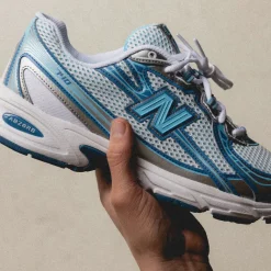 New Balance Sneakers Végétaliens|Chaussures De Running Retro*U740ST2 Blue Agate / White / Sky Blue