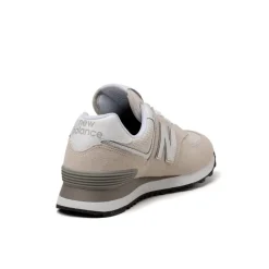 New Balance Sneakers En Cuir|Chaussures De Running Retro*WL574EVW Nimbus Cloud / White
