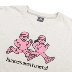 New Balance T-Shirts*x Face Oka Runner T-Shirt Ash Heather
