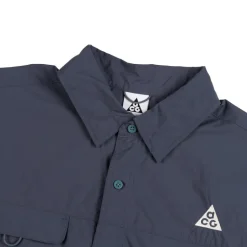 Nike Chemises*ACG *Orb Weaver* Uv Repel Short-Sleeve Shirt Thunder Blue / Smoky Blue / Summit White