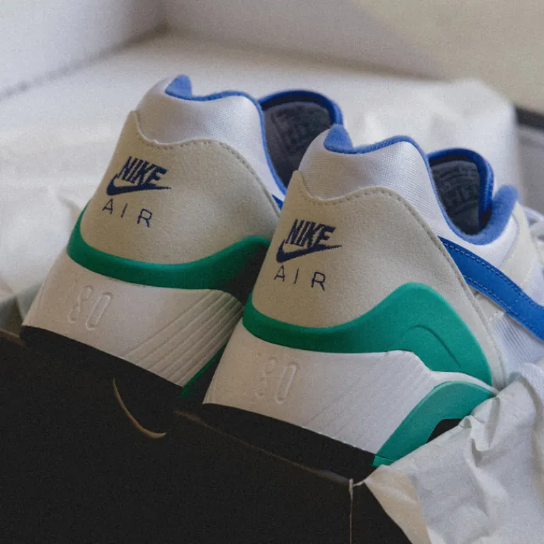 Nike Sneakers En Cuir|Sneakers Blancs*Air 180 White / Medium Blue / Clear Jade II / Black
