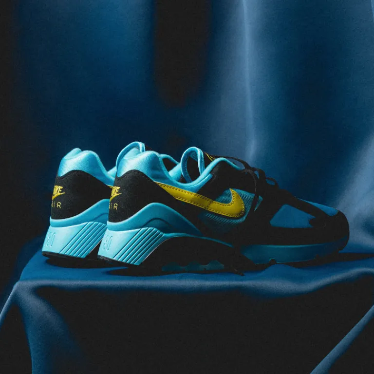 Nike Sneakers En Cuir|Chaussures De Running Retro*Air 180 Baltic Bue / Lightening / Black