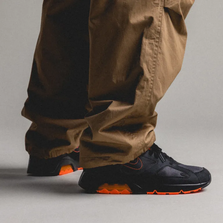 Nike Sneakers En Cuir|Chaussures De Running Retro*Air 180 Black / Black / Hyper Crimson