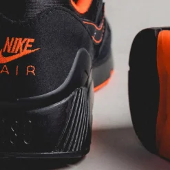 Nike Sneakers En Cuir|Chaussures De Running Retro*Air 180 Black / Black / Hyper Crimson