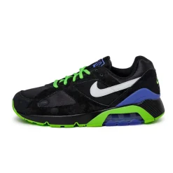 Nike Sneakers En Cuir|Chaussures De Running Retro*Air 180 QS Black / White / Action Green / Persian Violet