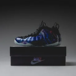 Nike Sneakers Montantes|Sneakers En Cuir*Air Foamposite One QS *Galaxy* Obsidian / Anthracite / Black
