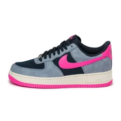Nike Sneakers En Cuir*Air Force 1 '07 Dark Obsidian / Pink Blast / Ashen Slate