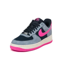 Nike Sneakers En Cuir*Air Force 1 '07 Dark Obsidian / Pink Blast / Ashen Slate