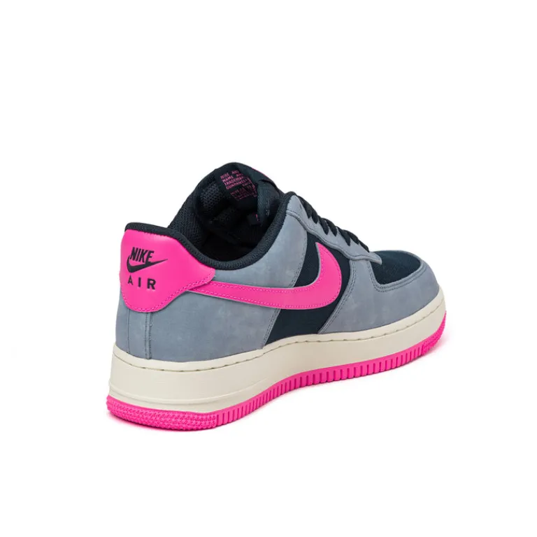 Nike Sneakers En Cuir*Air Force 1 '07 Dark Obsidian / Pink Blast / Ashen Slate