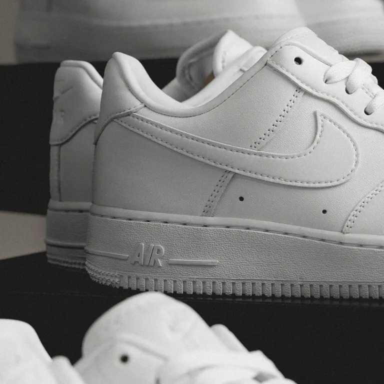Nike Sneakers En Cuir|Sneakers Blancs*Air Force 1 '07 *Fresh* White / White / White