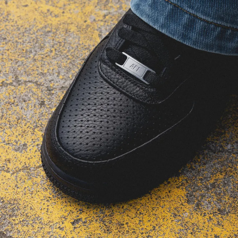 Nike Sneakers En Cuir*Air Force 1 '07 LV8 Black / Black / Game Royal