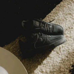 Nike Sneakers Végétaliens*Air Force 1 Low *Canvas* Black / Black
