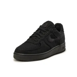 Nike Sneakers Végétaliens*Air Force 1 Low *Canvas* Black / Black