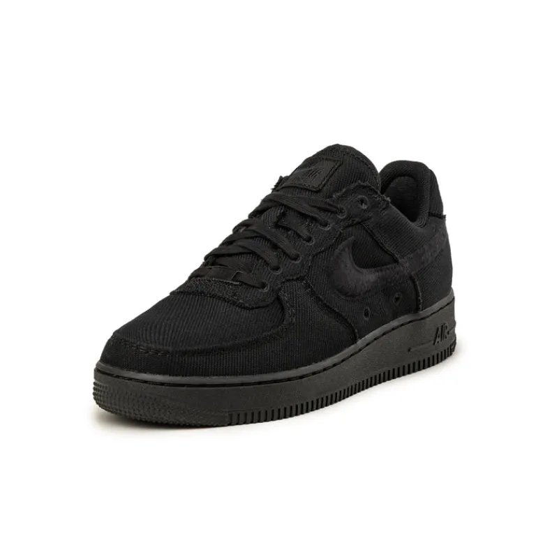 Nike Sneakers Végétaliens*Air Force 1 Low *Canvas* Black / Black