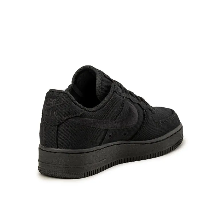 Nike Sneakers Végétaliens*Air Force 1 Low *Canvas* Black / Black
