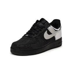 Nike Sneakers En Cuir*Air Force 1 Low Retro *All-Star* Black / Chrome / Black