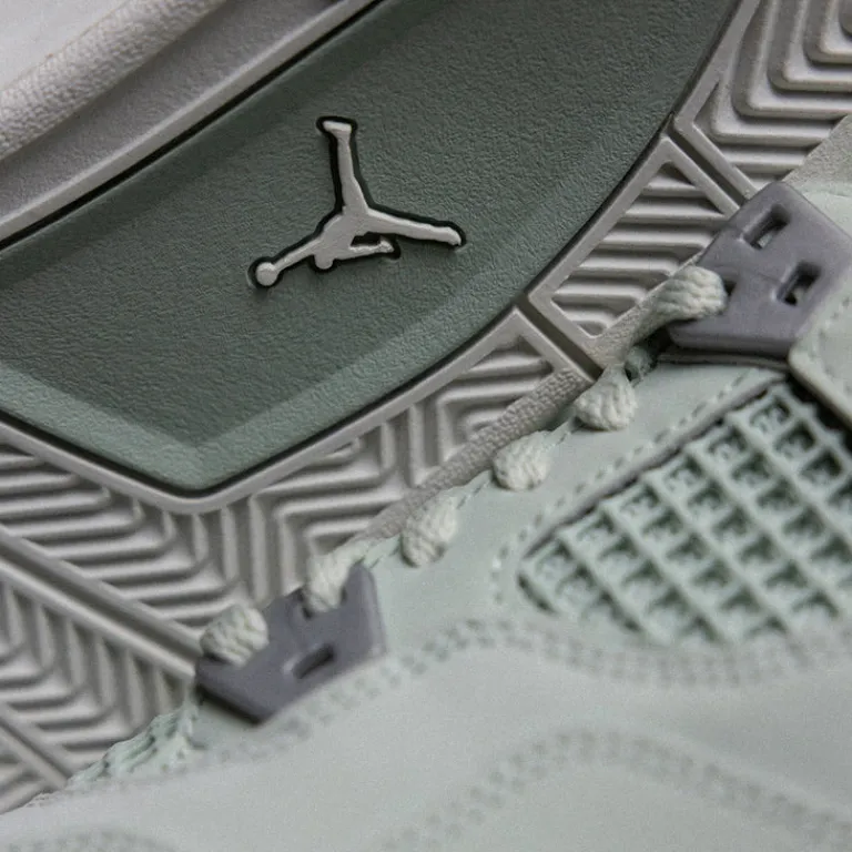 Jordan Sneakers Montantes|Sneakers En Cuir*Nike Air 4 Retro *Abundance* *TD* Seafoam / Sail / Metallic Silver