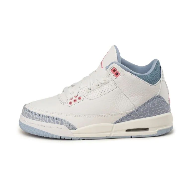 Jordan Sneakers Montantes|Sneakers En Cuir*Nike Air 3 Retro *Cobalt Bliss* *GS* White / Pink Glow / Cobalt Bliss