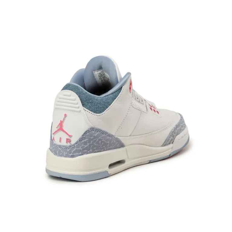 Jordan Sneakers Montantes|Sneakers En Cuir*Nike Air 3 Retro *Cobalt Bliss* *GS* White / Pink Glow / Cobalt Bliss