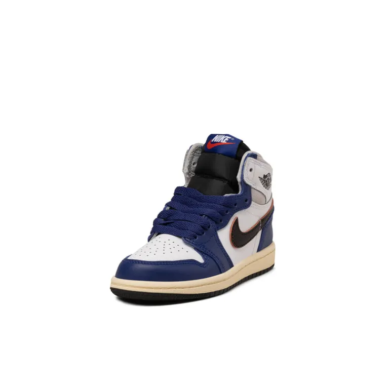 Jordan Sneakers Montantes|Sneakers En Cuir*Nike Air 1 Retro High OG *Rare Air* *TD* White / Black / Neutral Grey / Deep Royal Blue