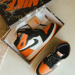 Jordan Sneakers Montantes|Sneakers En Cuir*Nike Air 1 Retro High OG *Shattered Backboard* Black / Black / Sail / Starfish