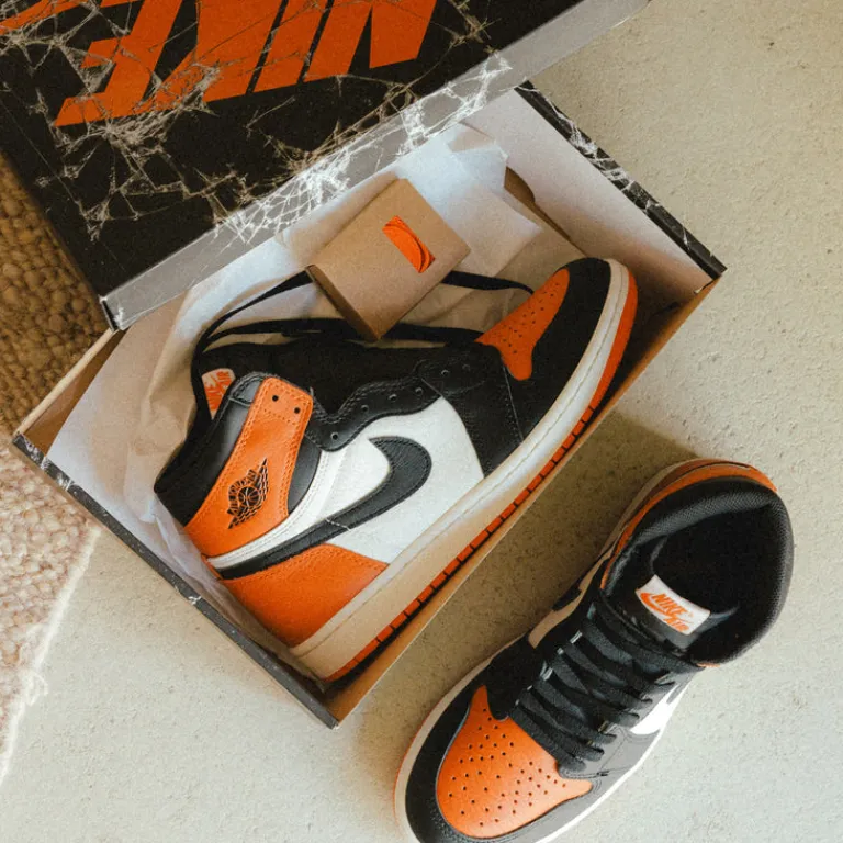 Jordan Sneakers Montantes|Sneakers En Cuir*Nike Air 1 Retro High OG *Shattered Backboard* Black / Black / Sail / Starfish