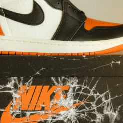 Jordan Sneakers Montantes|Sneakers En Cuir*Nike Air 1 Retro High OG *Shattered Backboard* Black / Black / Sail / Starfish