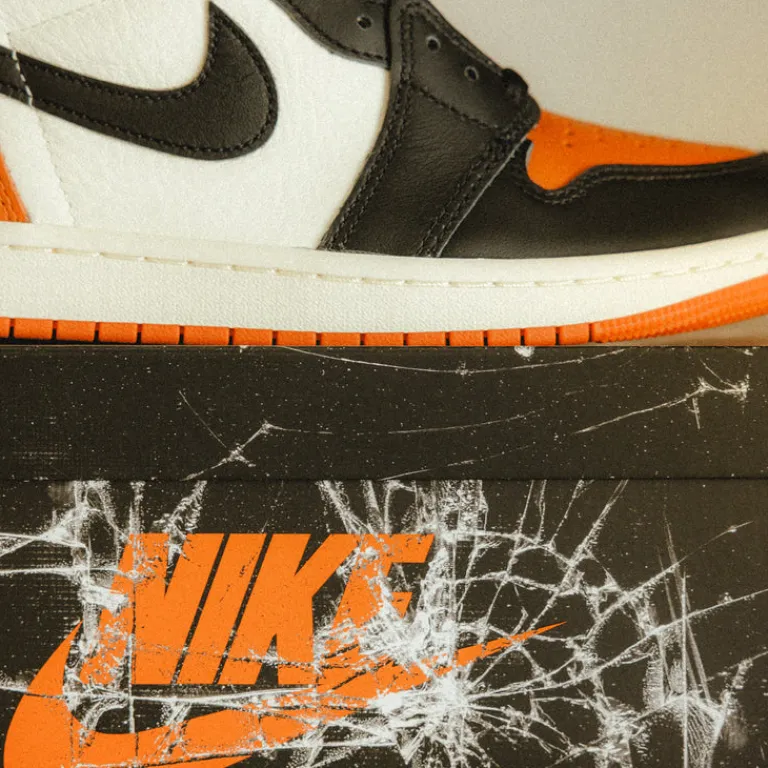 Jordan Sneakers Montantes|Sneakers En Cuir*Nike Air 1 Retro High OG *Shattered Backboard* Black / Black / Sail / Starfish