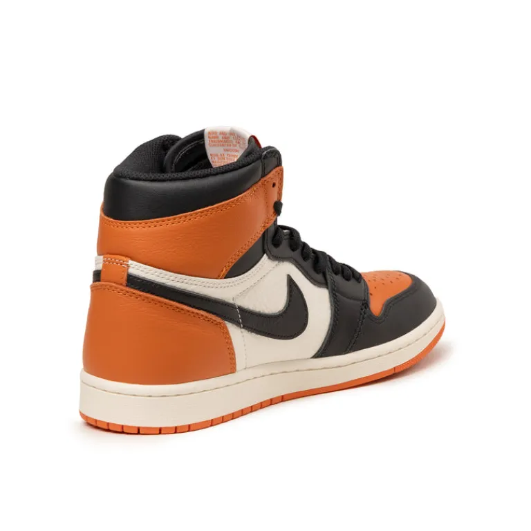 Jordan Sneakers Montantes|Sneakers En Cuir*Nike Air 1 Retro High OG *Shattered Backboard* Black / Black / Sail / Starfish