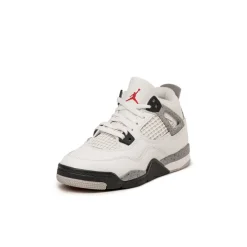 Jordan Sneakers Montantes|Sneakers En Cuir*Nike Air 4 Retro *White Cement* *PS* Summit White / Fire Red / Tech Grey / Black