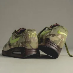 Nike Chaussures De Running Retro*Air Max 1 '86 *Big Bubble* Earth / Light Lemon Twist / Oil Green / Black